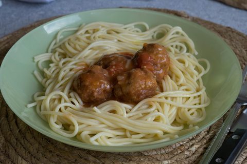 spaghetti and meatballs
